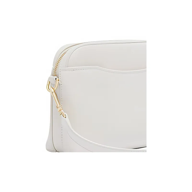 Furla Cow Leather Shoulder Bag, Crossbody Bag Mini Women's Marshmallow White-4