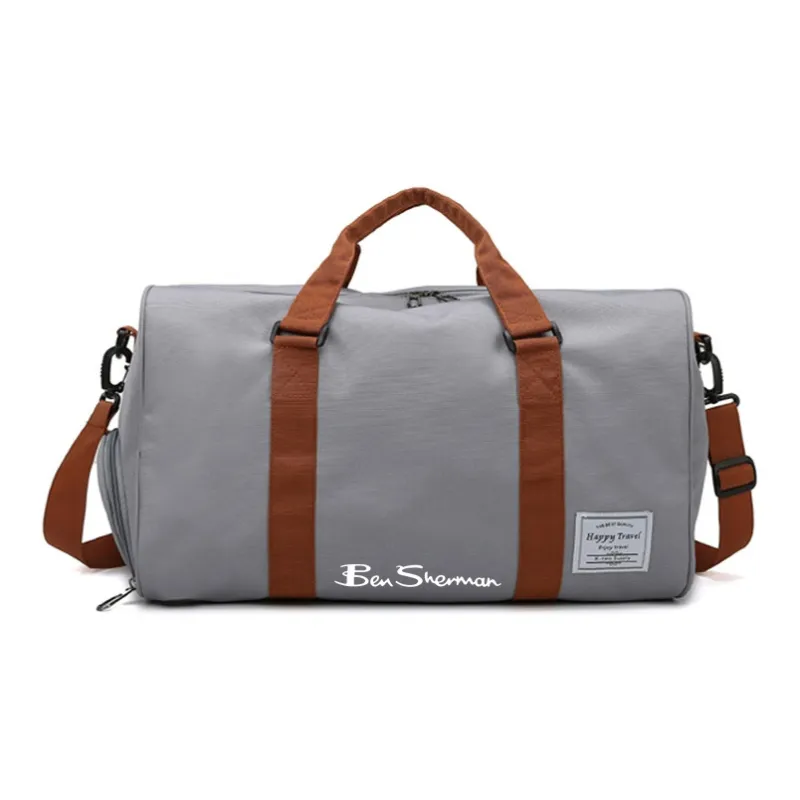 BEN SHERMAN Nylon Crossbody One Shoulder Travel Bag Unisex Multicolor-2
