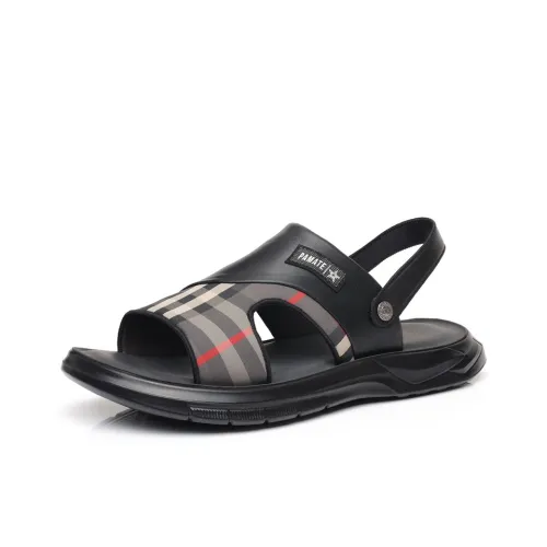 EGCHI Beach Sandals Men's Black