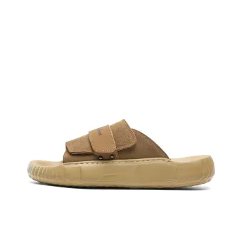 Roubini Slip Resistant Odor Resistant Abrasion Resistant Slide Slippers Men's Brown