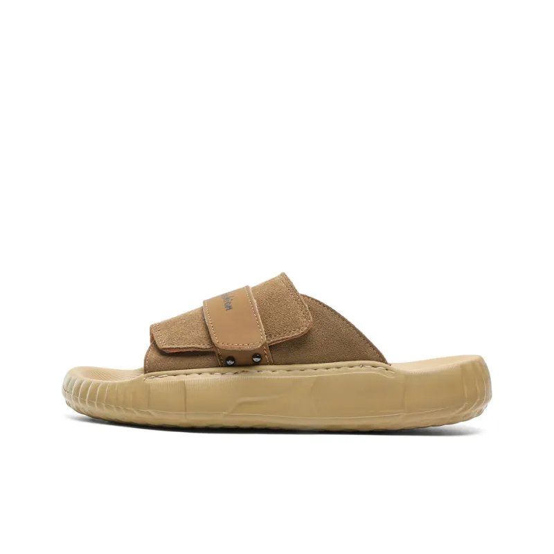 Roubini Slip Resistant Odor Resistant Abrasion Resistant Slide Slippers Men's Brown-0