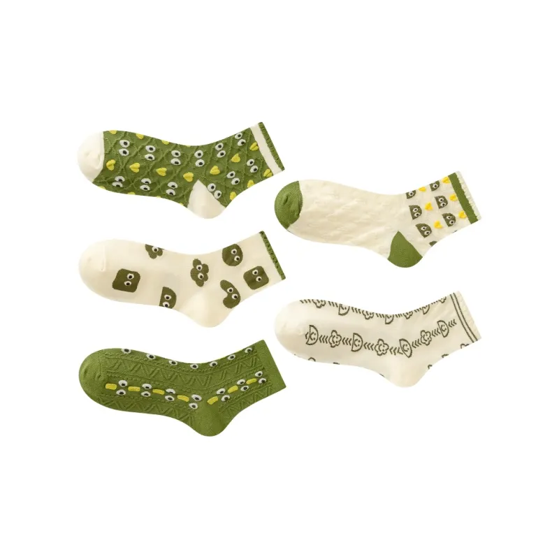 The Temptation Of The Muse Mid Calf Socks Women's 5 Pack-4