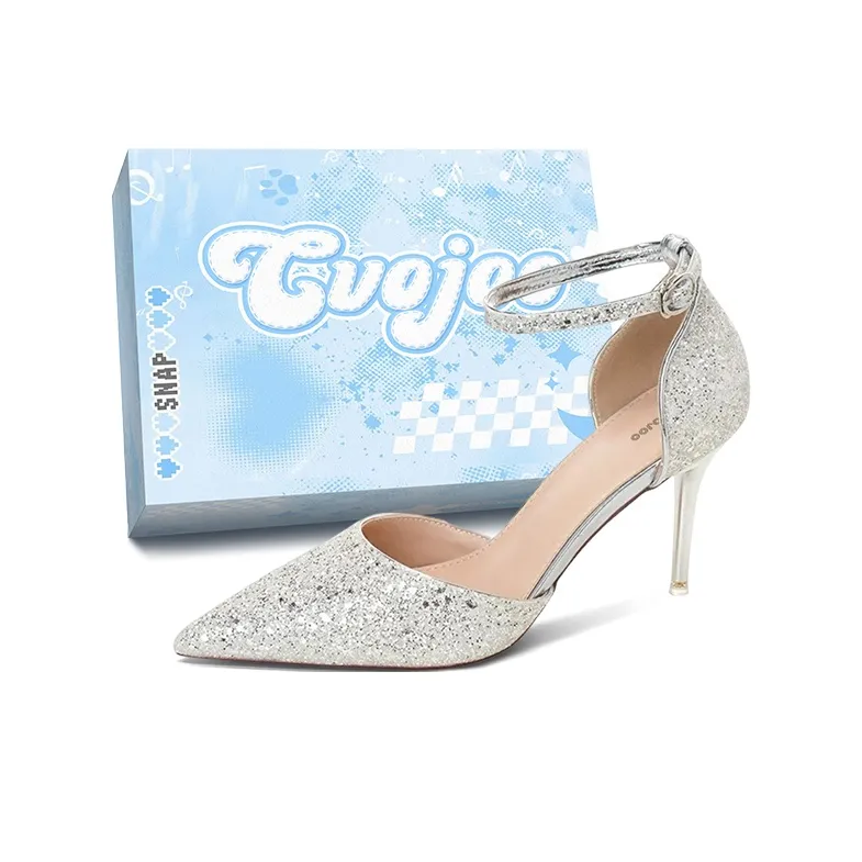 CVOJOO Slim Heel High Heels 7cm Women's-1