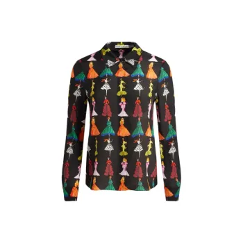 ALICE+OLIVIA Shirts Women's Romantic Black