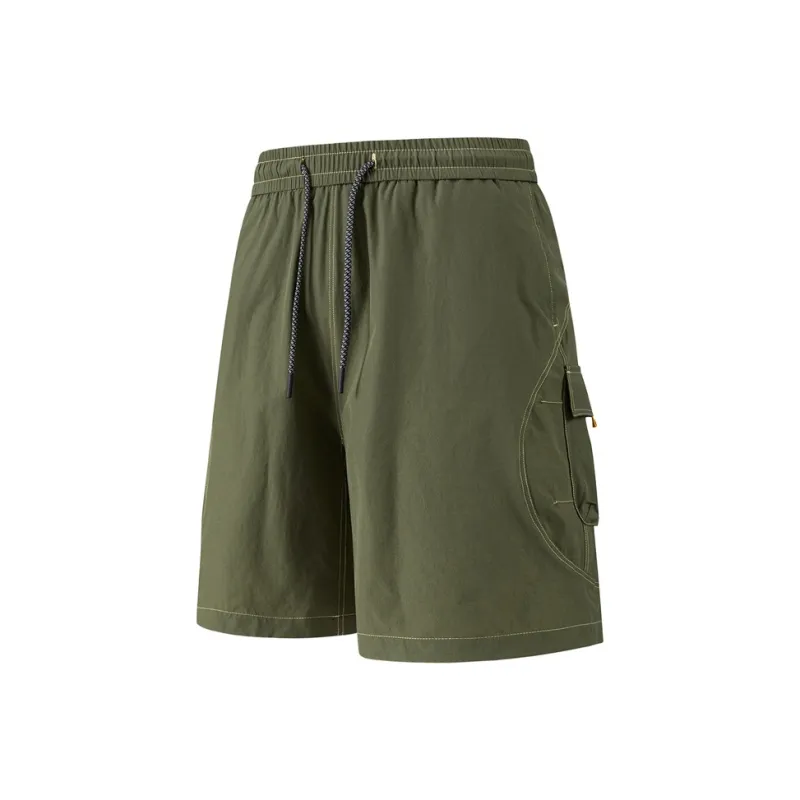 WOSAWE Loose Casual Versatile Waterproof Splash Resistant Knee Length Pants Unisex-0