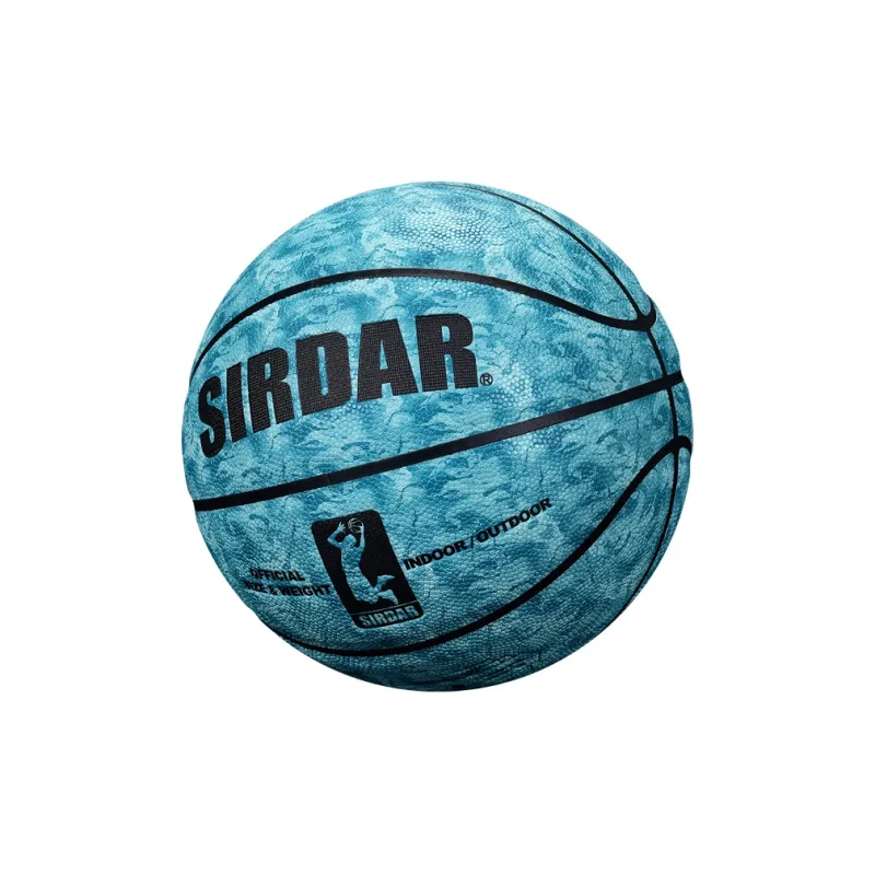SIRDAR PU Basketball Ink Splatter Cyan Size 7 Standard Ball Street Unisex-3