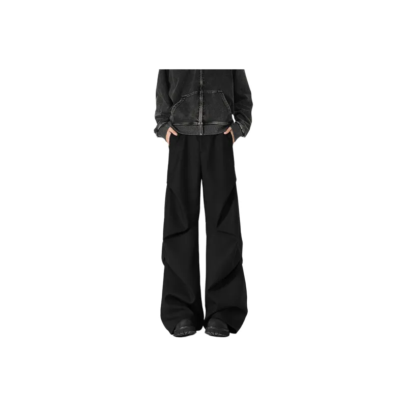 FOMOCE Casual Pants Unisex Black-0