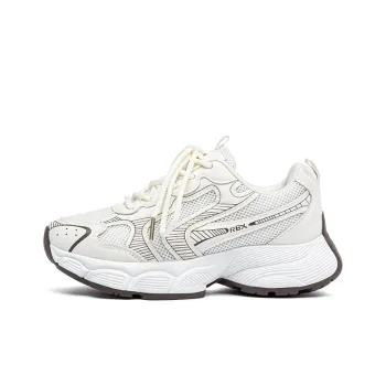 RENBEN Slip Resistant, Abrasion Resistant, Breathable Low Top Casual City Commute Running Shoes Women's Beige Brown