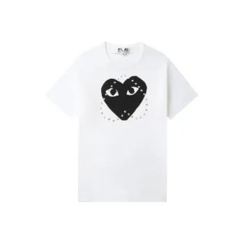 CDG Play T Shirts Unisex Black
