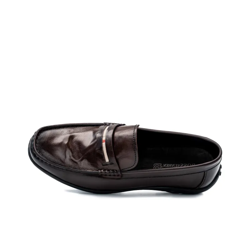 BOSSSUNWEN Loafers Men Black/Coffee-4