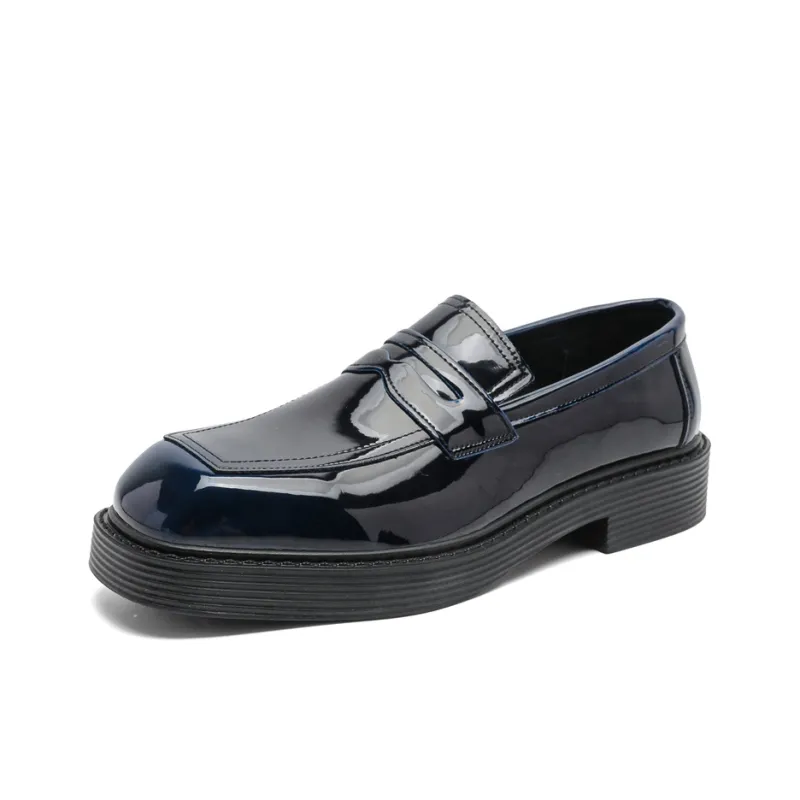 SOBB Loafers Men Black/Red/Brown/Green/Patent Leather/Blue/Purple/Charcoal Black/Gray-30