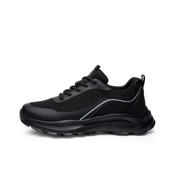 FED Breathable And Slip Resistant Low Top Casual Shoes Men's Black