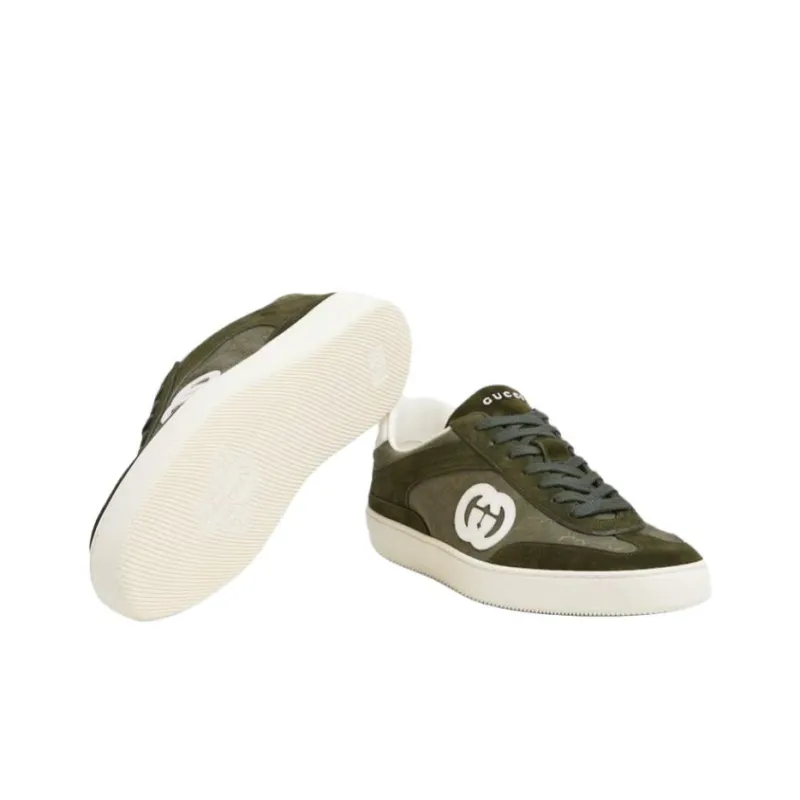GUCCI G75 Low Top Skateboard Shoes Men's Green-5