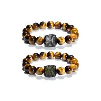 ZKY Tiger's Eye Stone Bracelets Unisex