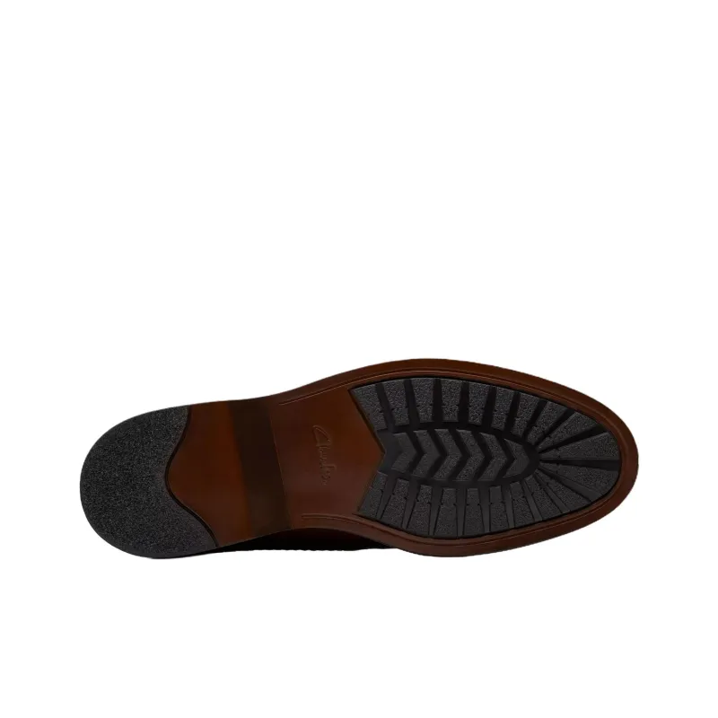 Clarks Pitney Limit Dress Shoes Men's Brown-4