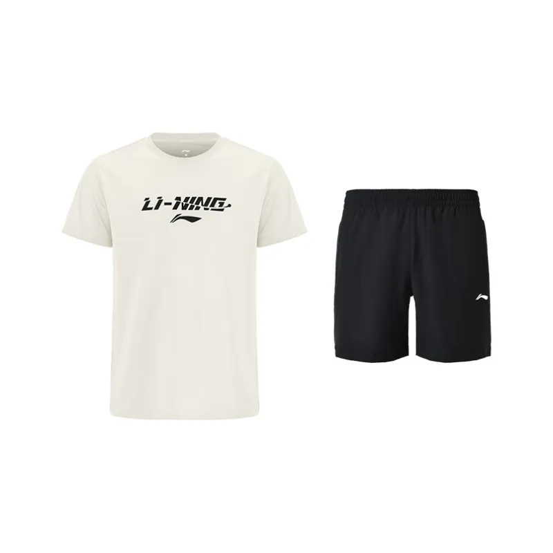 LiNing Casual Sportswear Unisex White Black-0