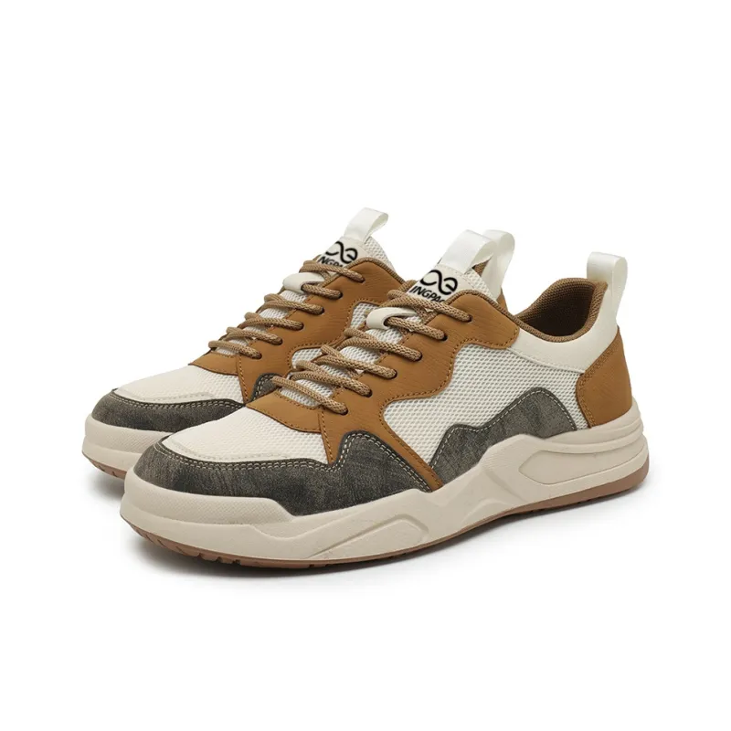 LINGPAO Shock Absorbers With Abrasion Resistant And Slip Resistant Properties Low Top Casual Shoes Men's-2