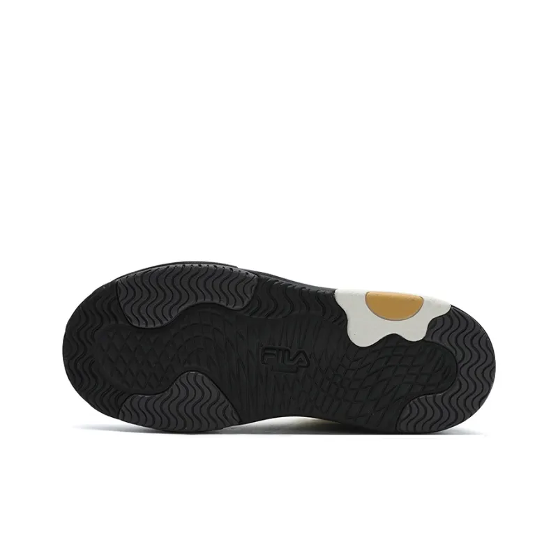 FILA OMELETTE Egg Bag Shoes Low Top Skateboard Shoes Women's Black White-4