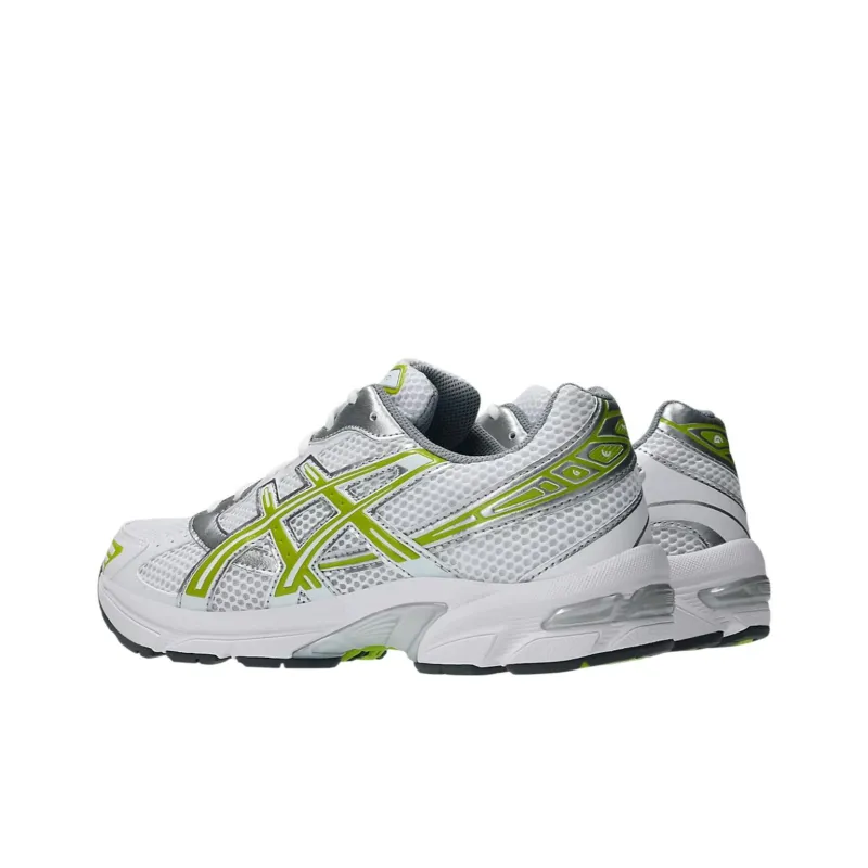 Asics Gel 1130 Slip Resistant And Breathable Low Top Running Shoes Unisex White Green-3