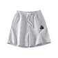 [300G Heavyweight]Heather Gray (Hb Geometric Embroidered Pants Logo)