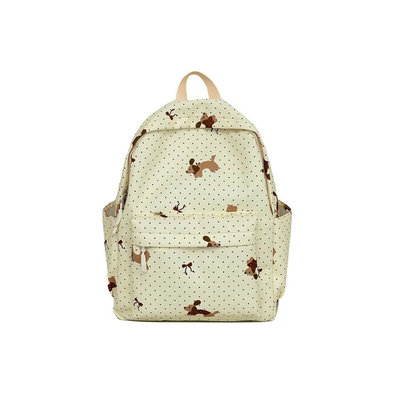 BAODIDAISHU Nylon Backpack Regular Women's Black/Purple/Green/Pink/Beige/Light Yellow-6