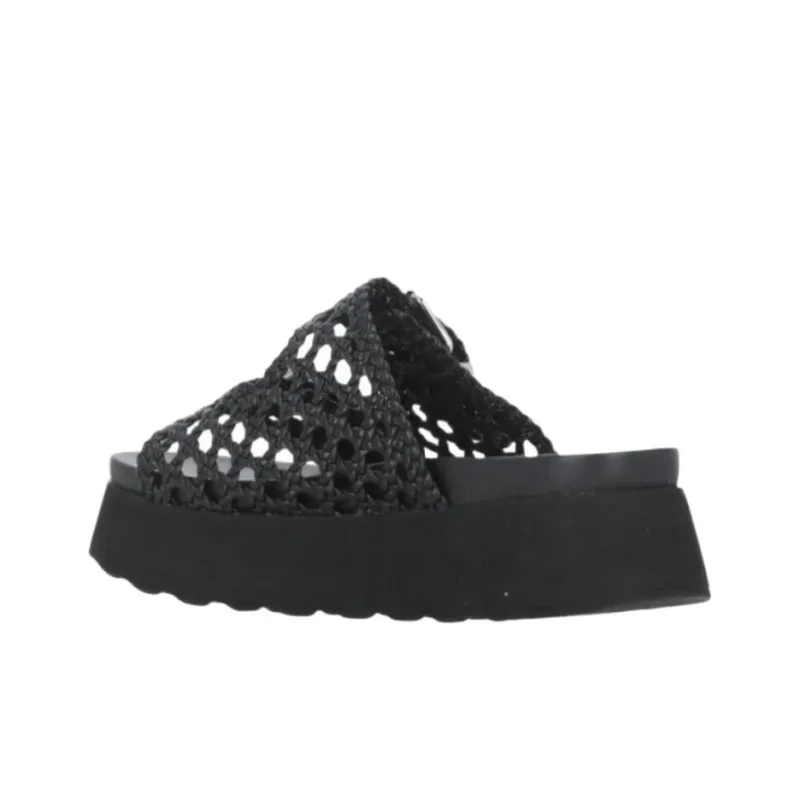 CULT GAIA Slide Slippers Women's Black-3