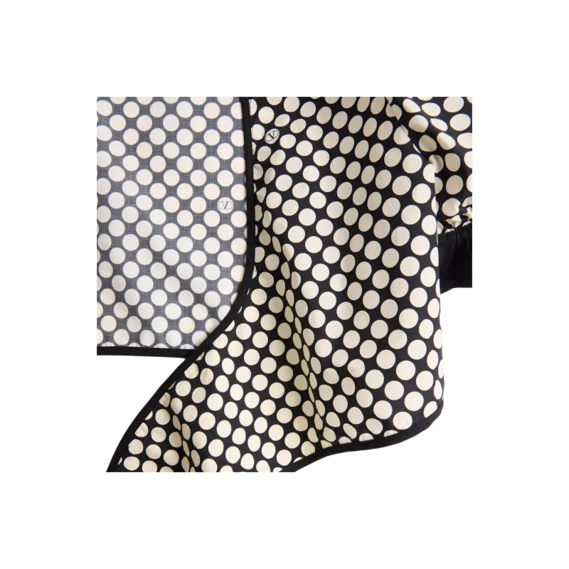 Valentino SS25 Crop Top Women's Black White-6