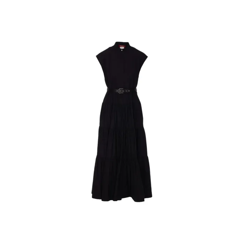 MaxMara Bario Collection Short Sleeved Dress Women's Black-0