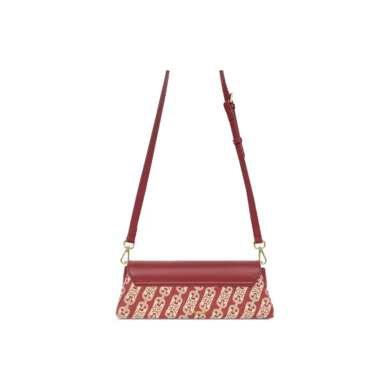 MACK JODAER Synthetic Leather Shoulder Bag, Crossbody Bag Regular Women's Burgundy-4