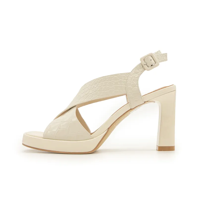 FED One Strap Sandals Women's Beige-0