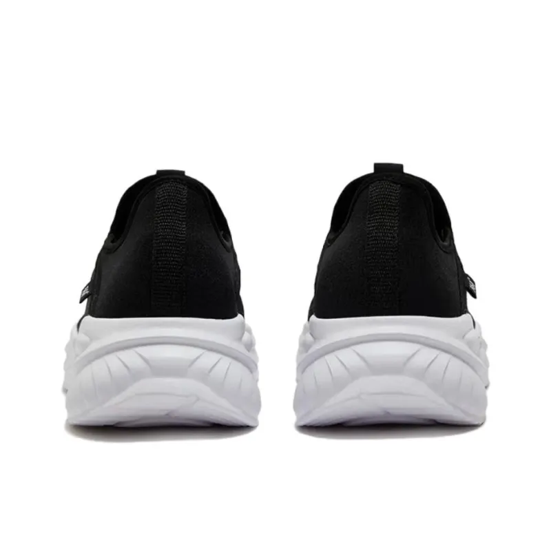 361° Abrasion Resistant Slip Resistant Low Top Casual Shoes Men's Black White-3
