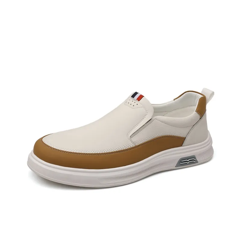 PTLS Men's Casual Shoes Men Low Top Brown/Yellow-0