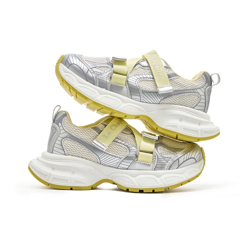 La Chapelle Low Top Chunky Sneakers Women's Yellow-3