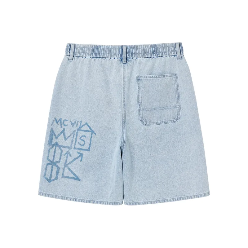 JACK JONES· JACK JONES/Jack Jones X Basquiat Denim Shorts Men's-1