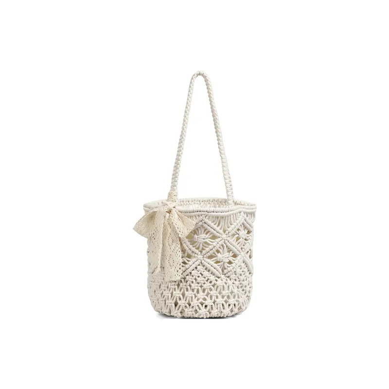 PT'SON Fabric Underarm Shoulder Bag Regular Women's Khaki/Ecru-10