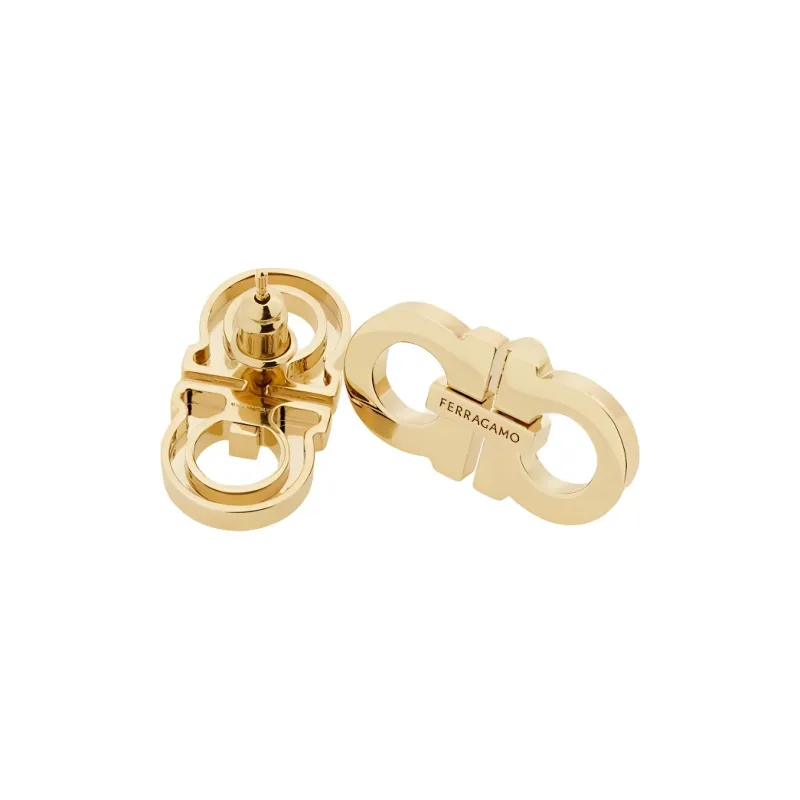 Ferragamo Double Gancini Earrings-3