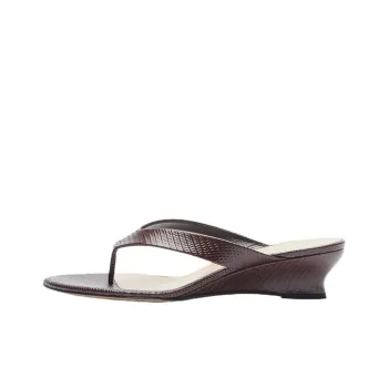 Le Monde Beryl Flip Flops 4cm Women's Brown Red