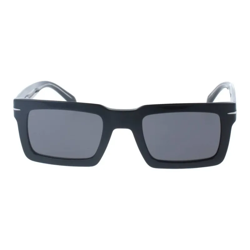 David Beckham Acetate Rectangular Sunglasses Men's Black-1