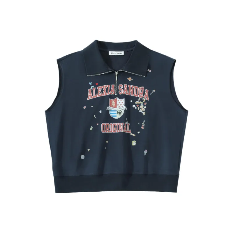 Alexia Sandra Tank Tops Women's Navy Blue-0