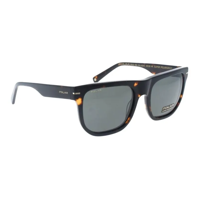 Polar Acetate Square Sunglasses Unisex Tortoiseshell-1
