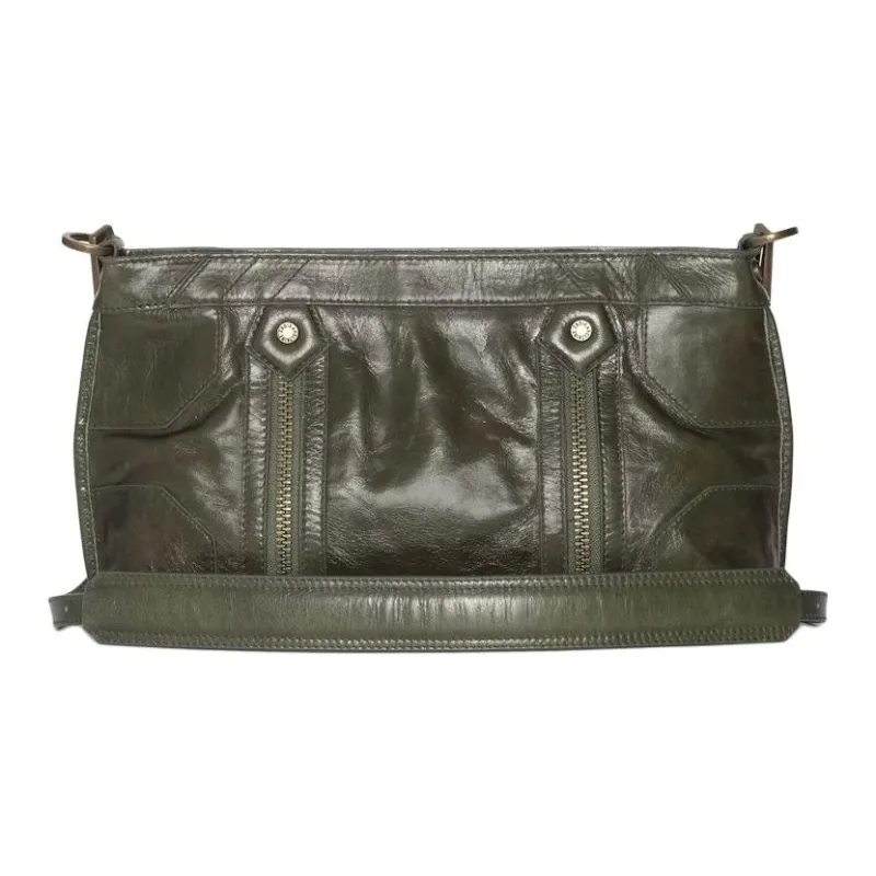 Zadig & Voltaire Cow Leather Shoulder Bag Women's Green-2