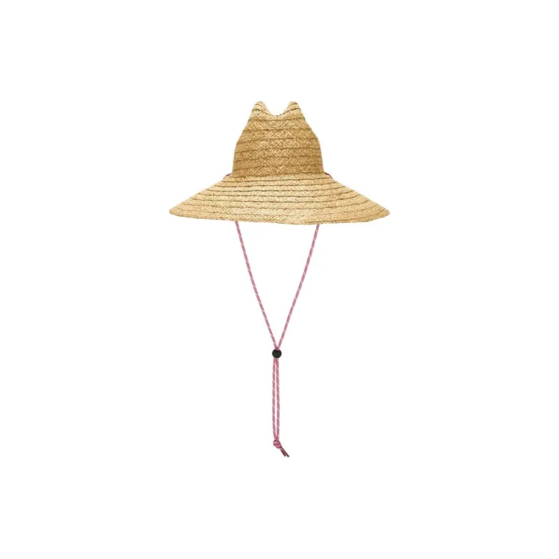 Lack Of Color Raffia, Polyester, Plastic Bucket Hats Unisex Yellow-1