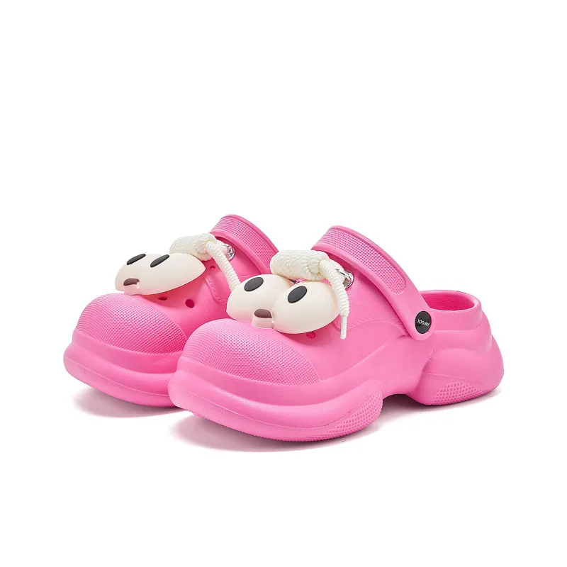 JOSINY Timeless Perforated Collection Clogs Women's Peach Red-2