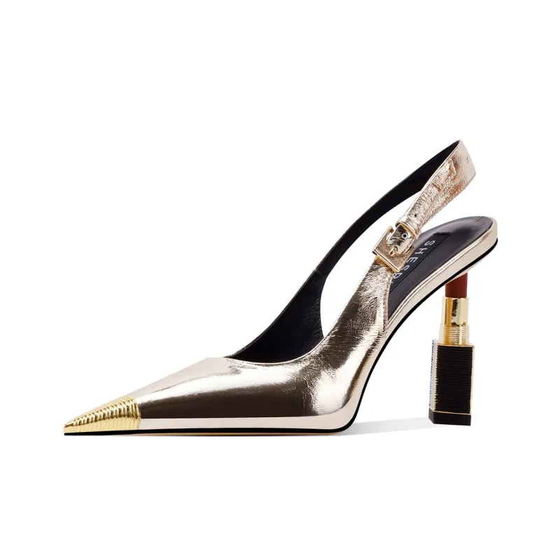 Shesrim High Heels Women's Gold-2