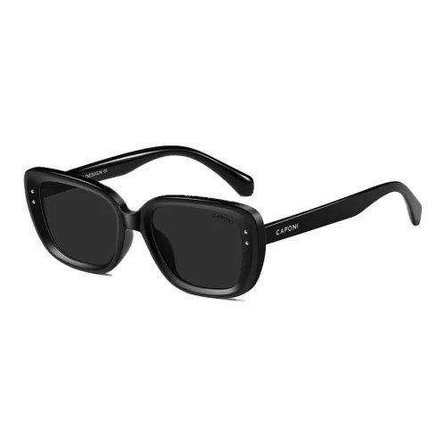 CAPONI TR/Memory Plastic Rectangular Sunglasses Unisex