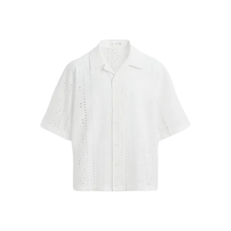 ZARA Shirts Men White-0