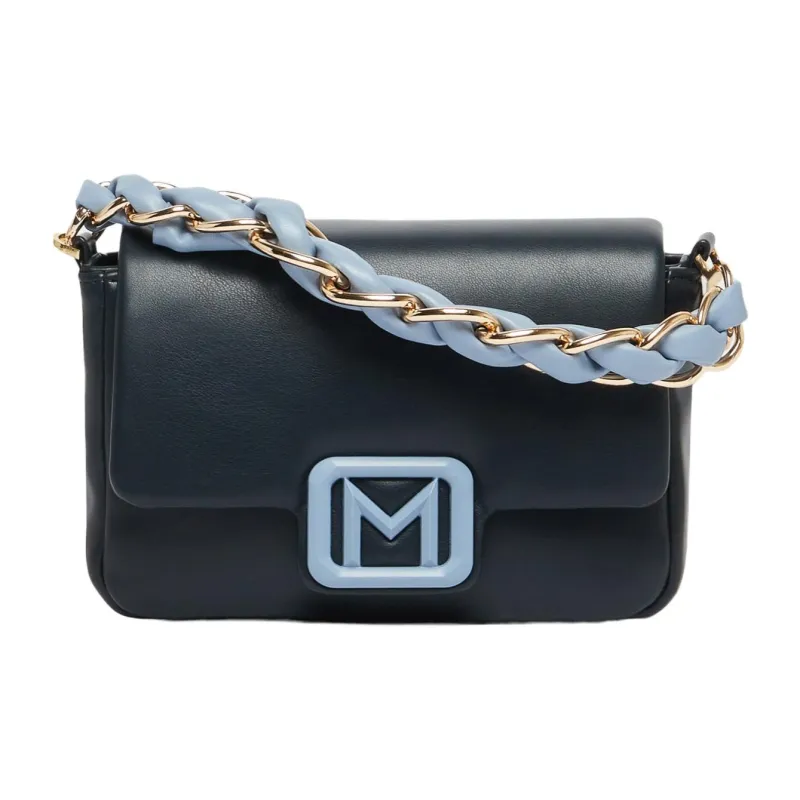 Marella Polyester One Shoulder Handbag Trumpets Women's Marine Blue-0