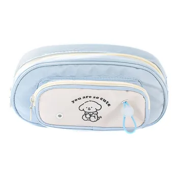 YUANPU Refined Good Looking Cute Puppy Pencil Pouch Double Layer Large Capacity Instagram Style Pencil Case/pencil Box