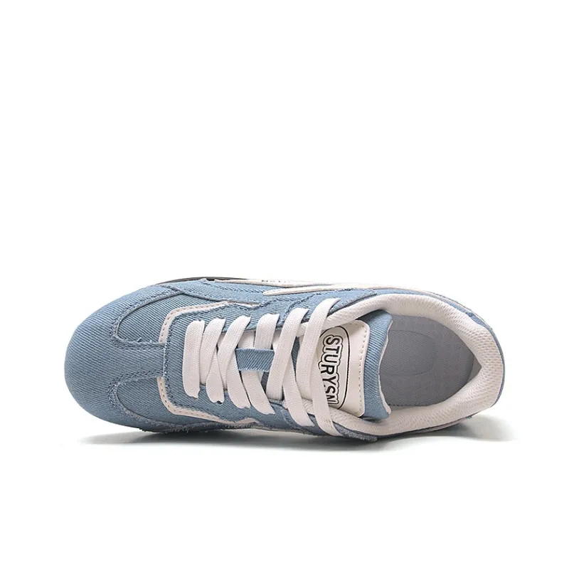 STUR YSN Low Top Skateboard Shoes Unisex Denim Blue-4