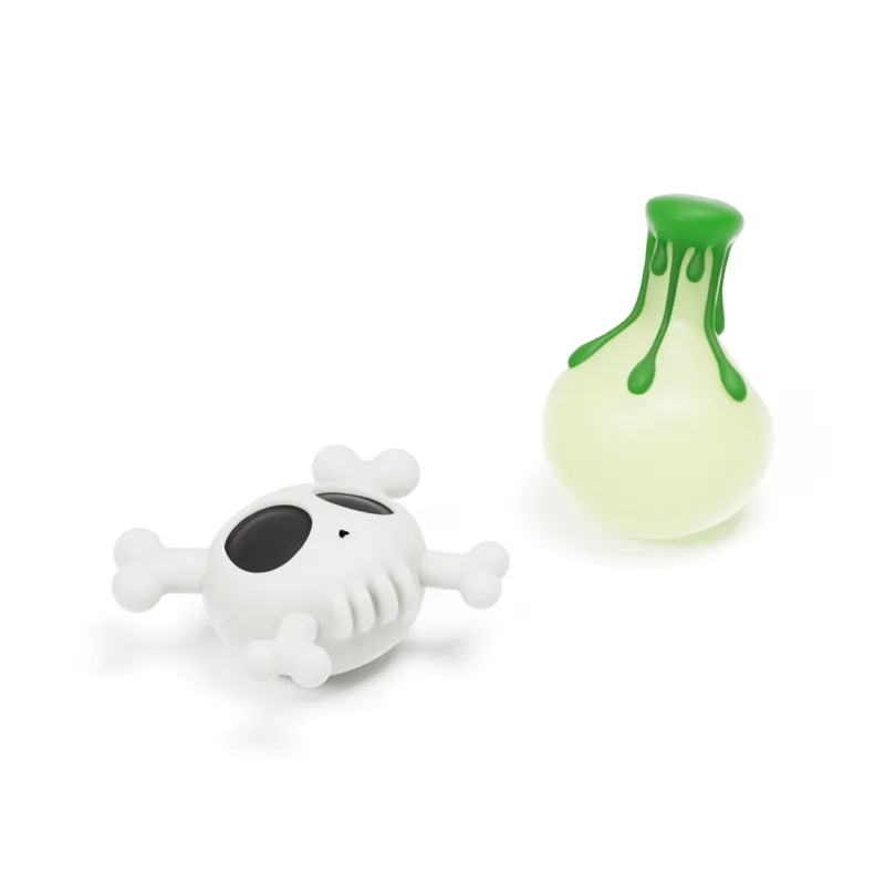 HelloSlippers Mr. Skully PVC Glow In The Dark Shoe Decorations Unisex-0